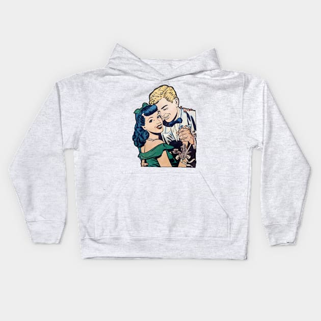 Couple dancing Kids Hoodie by Marccelus